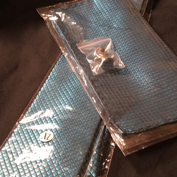 Tie with matching handkerchief cuff links SILK - Picture 2 of 4